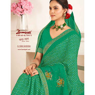 Laxmipati Khas-Khas S-1569 Chiffon Rama Saree