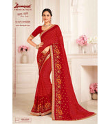 Laxmipati Khas-Khas S-1575 Chiffon Maroon Saree