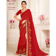 Laxmipati Khas-Khas S-1575 Chiffon Maroon Saree
