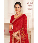 Laxmipati Khas-Khas S-1575 Chiffon Maroon Saree