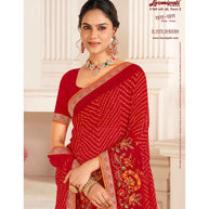 Laxmipati Khas-Khas S-1575 Chiffon Maroon Saree