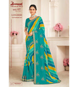 Laxmipati Khas-Khas S-1576 Chiffon Multicolor Saree