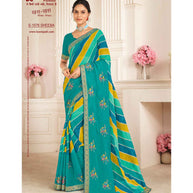 Laxmipati Khas-Khas S-1576 Chiffon Multicolor Saree