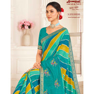 Laxmipati Khas-Khas S-1576 Chiffon Multicolor Saree