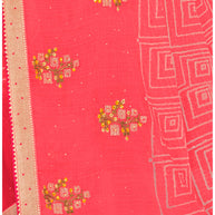 Laxmipati Khas-Khas S-1578 Chiffon Pink Saree