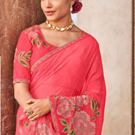 Laxmipati Sona- Chandi S-1589 Chiffon Gajri Saree