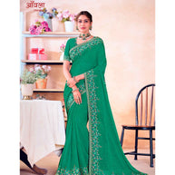 Laxmipati Aavala S-1603 Chiffon Rama Saree