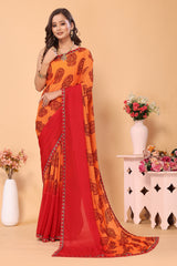 Laxmipati 5175 Rangrezi Georgette Multicolor Saree