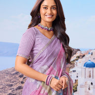 Elegant lavender saree