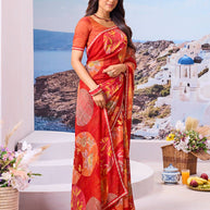 Lightweight festive saree