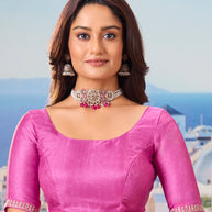 purple saree