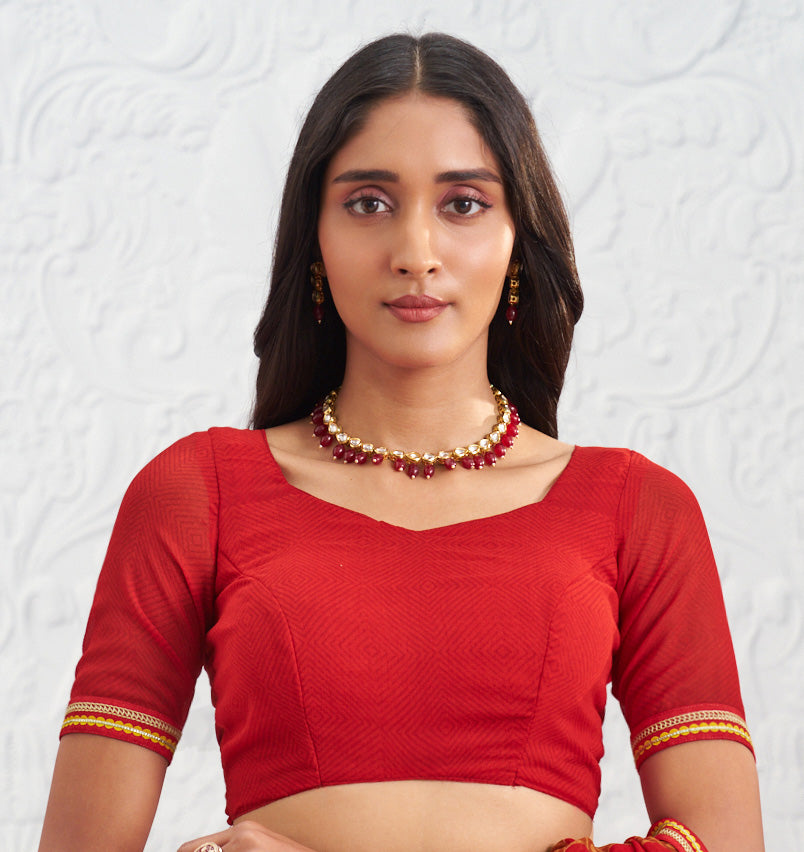 brown georgette saree