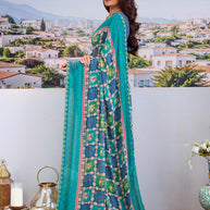 Trendy printed saree