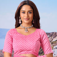 pink saree
