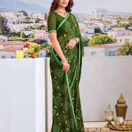 Stylish festive saree