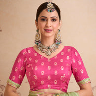 green chiffon saree