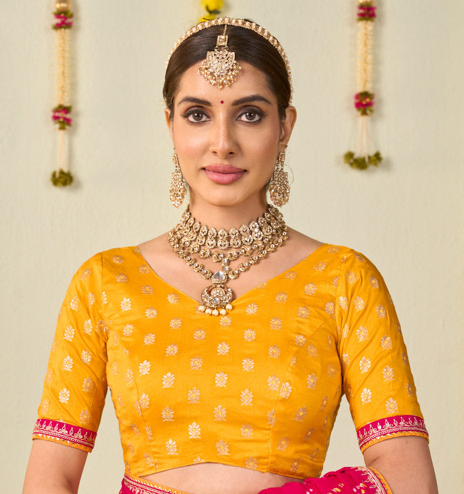 pink georgette saree