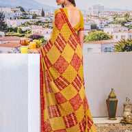 Shop mustard saree online