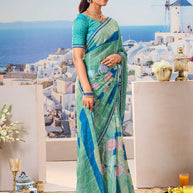 Lightweight chiffon saree trendy style