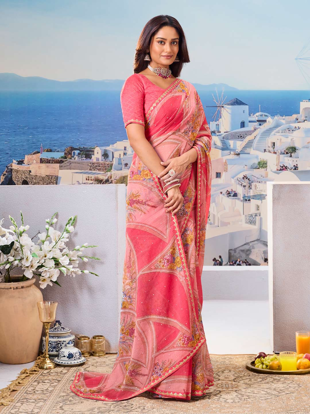 Lightweight daily wear saree