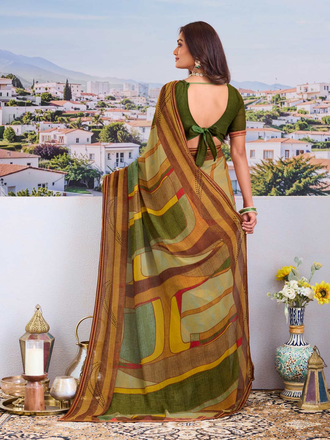 Buy brown saree online