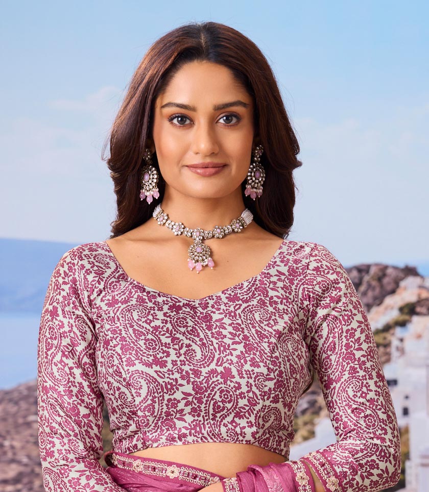 purple saree