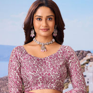 purple saree