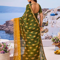 Shop green saree online stylish wear