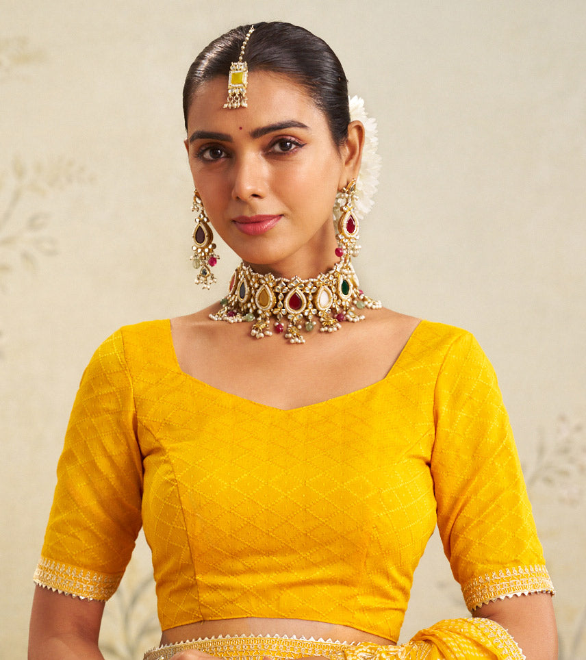 yellow colour saree