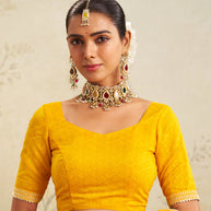 yellow colour saree