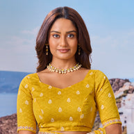 yellow saree