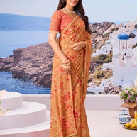 Stylish daily wear saree