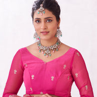 pink saree