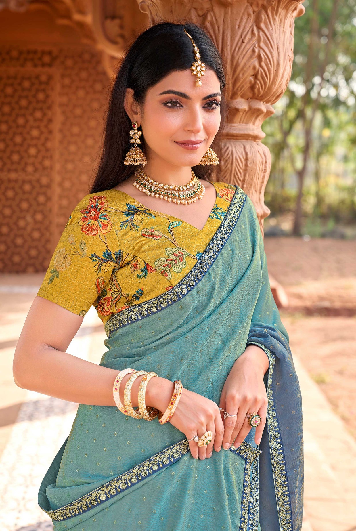 designer silk saree