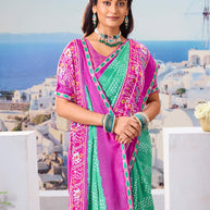Lightweight bandhani saree