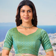 green saree