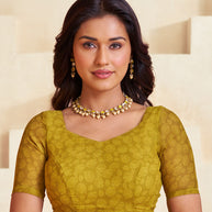 yellow saree