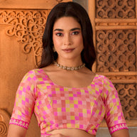 floral saree