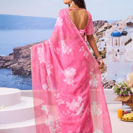 Buy pink saree online latest style