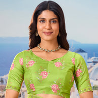 green saree