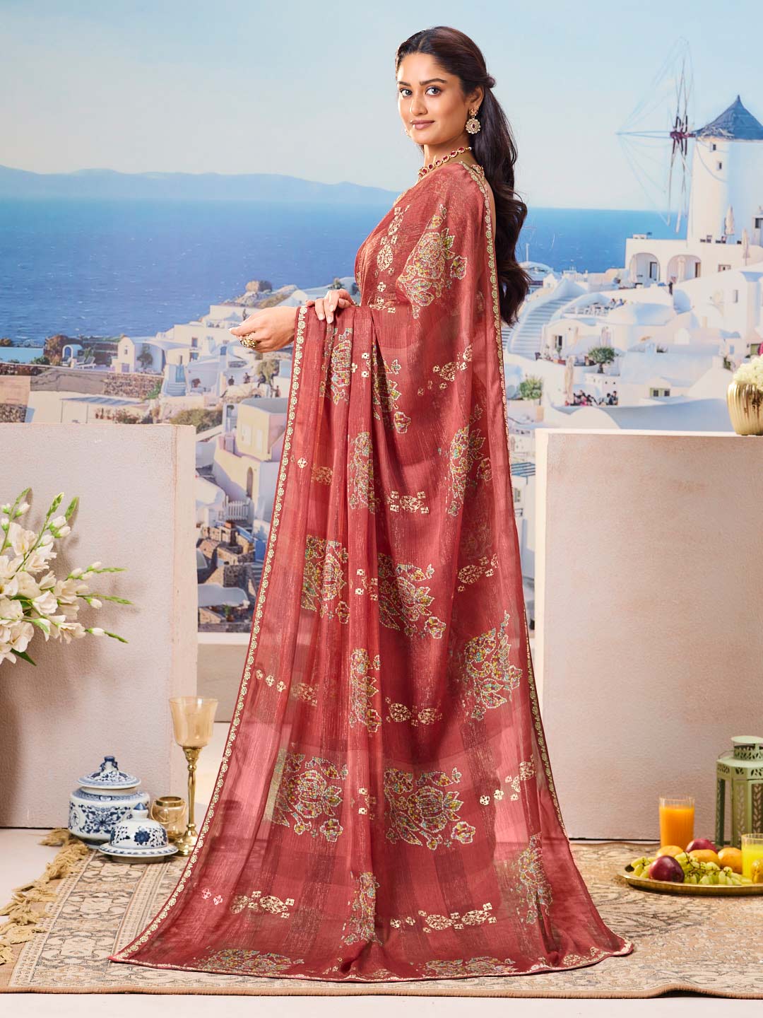 Lightweight daily wear saree
