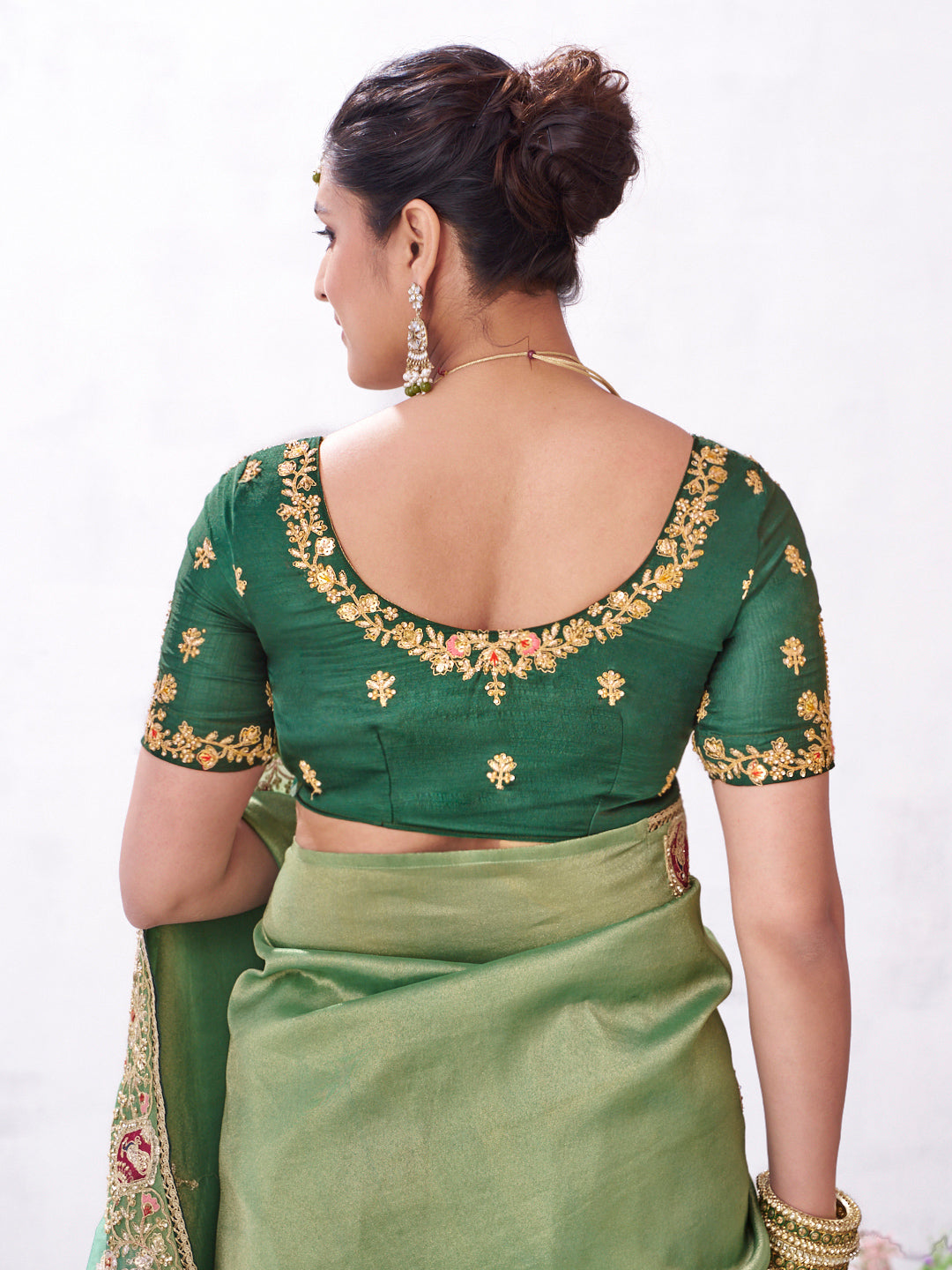 embroidered saree