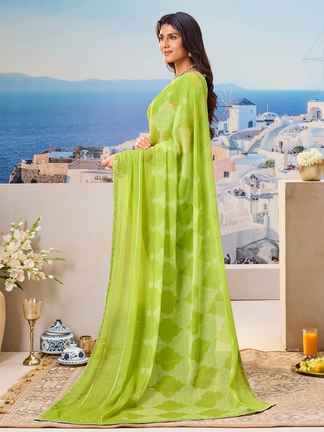 Daily wear floral saree