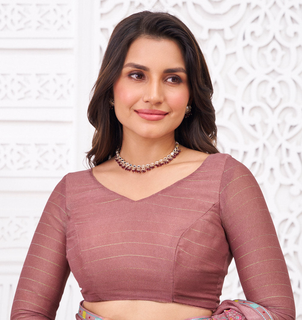 brown saree