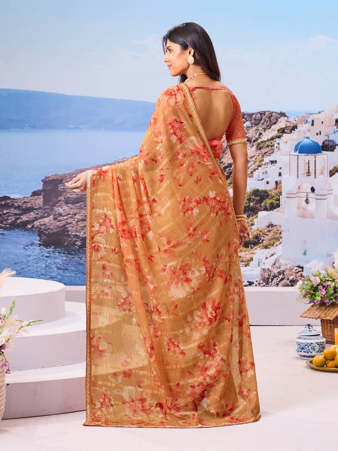 Buy brown saree online