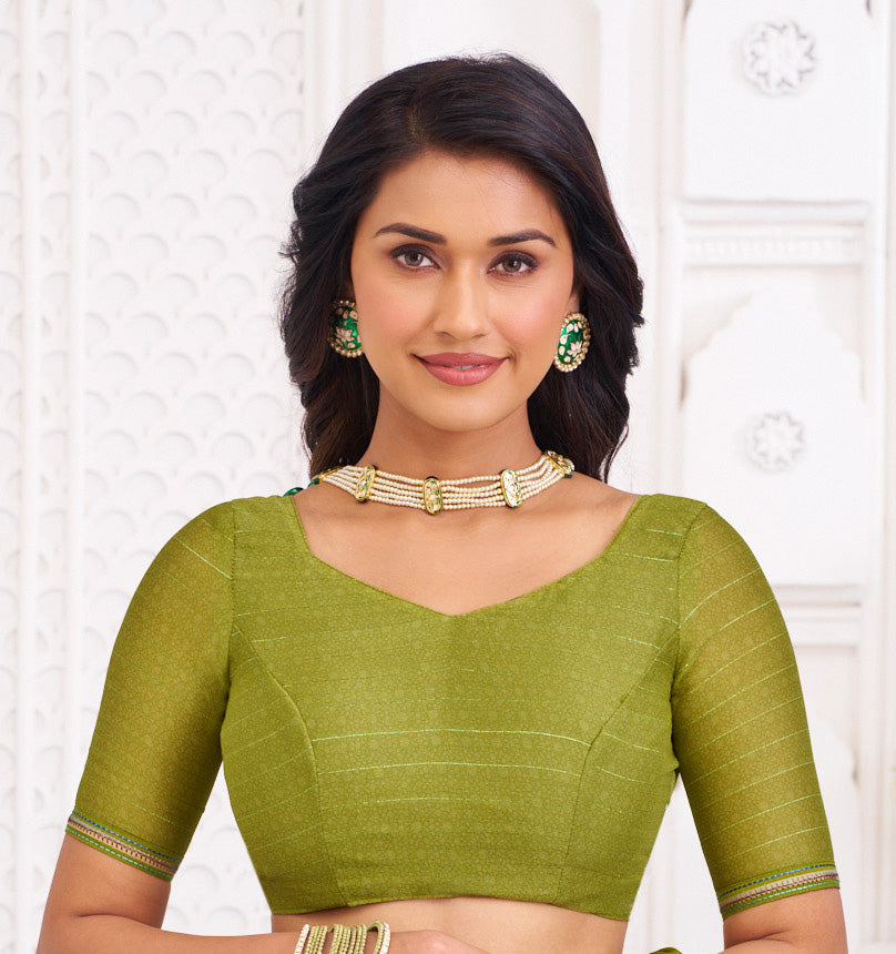 green saree