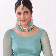 blue saree