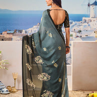 Shop black saree online stylish wear