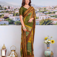 Modern printed saree