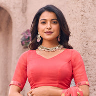 pink saree